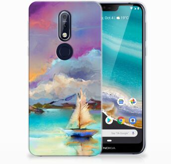 B2Ctelecom Nokia 7.1 Uniek TPU Hoesje Boat