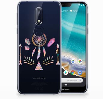 B2Ctelecom Nokia 7.1 Uniek TPU Hoesje Boho Dreamcatcher