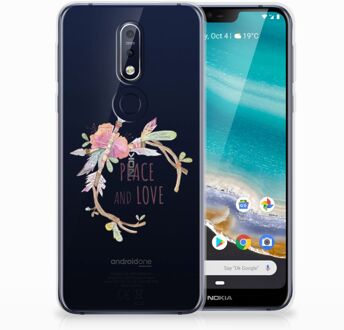 B2Ctelecom Nokia 7.1 Uniek TPU Hoesje Boho Text