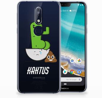 B2Ctelecom Nokia 7.1 Uniek TPU Hoesje Cactus Poo