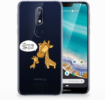 B2Ctelecom Nokia 7.1 Uniek TPU Hoesje Giraffe