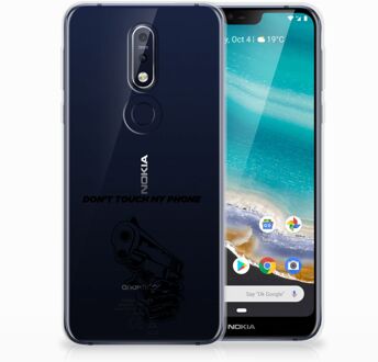 B2Ctelecom Nokia 7.1 Uniek TPU Hoesje Gun DTMP