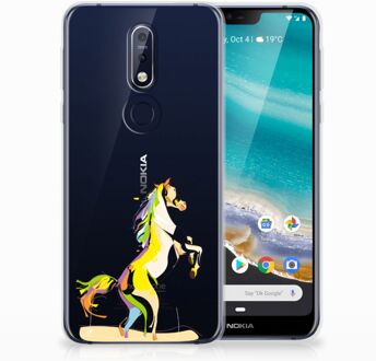 B2Ctelecom Nokia 7.1 Uniek TPU Hoesje Horse Color