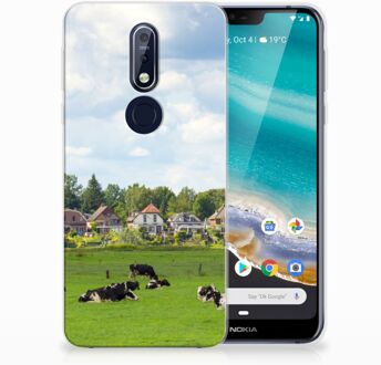 B2Ctelecom Nokia 7.1 Uniek TPU Hoesje Koeien