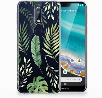 B2Ctelecom Nokia 7.1 Uniek TPU Hoesje Leaves