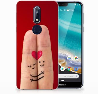 B2Ctelecom Nokia 7.1 Uniek TPU Hoesje Liefde