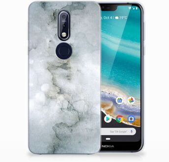 B2Ctelecom Nokia 7.1 Uniek TPU Hoesje Painting Grey