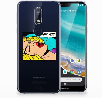 B2Ctelecom Nokia 7.1 Uniek TPU Hoesje Popart Oh Yes