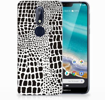 B2Ctelecom Nokia 7.1 Uniek TPU Hoesje Slangenprint