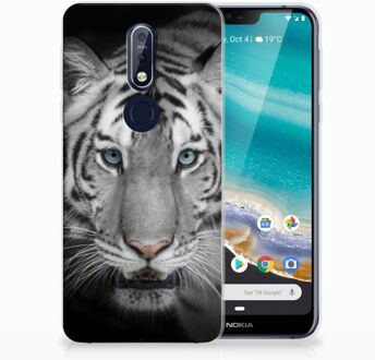 B2Ctelecom Nokia 7.1 Uniek TPU Hoesje Tijger