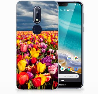 B2Ctelecom Nokia 7.1 Uniek TPU Hoesje Tulpen