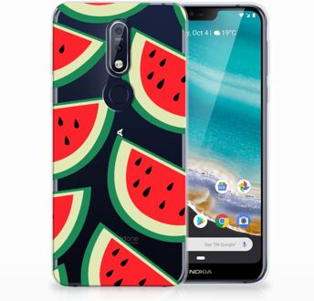 B2Ctelecom Nokia 7.1 Uniek TPU Hoesje Watermelons