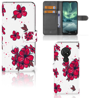 B2Ctelecom Nokia 7.2 | Nokia 6.2 Hoesje Blossom Rood