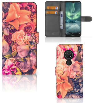 B2Ctelecom Nokia 7.2 | Nokia 6.2 Hoesje Bosje Bloemen