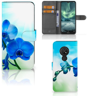 B2Ctelecom Nokia 7.2 | Nokia 6.2 Hoesje Orchidee Blauw