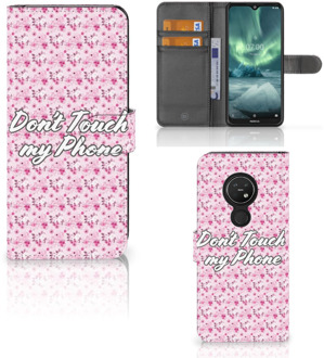 B2Ctelecom Nokia 7.2 | Nokia 6.2 Portemonnee hoesje Flowers Pink DTMP