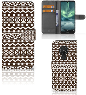 B2Ctelecom Nokia 7.2 | Nokia 6.2 Telefoon Hoesje Aztec Bruin