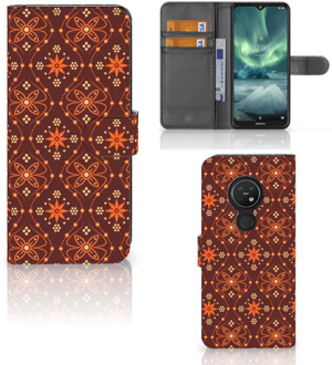 B2Ctelecom Nokia 7.2 | Nokia 6.2 Telefoon Hoesje Batik Brown