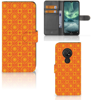 B2Ctelecom Nokia 7.2 | Nokia 6.2 Telefoon Hoesje Batik Orange