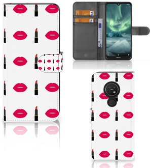 B2Ctelecom Nokia 7.2 | Nokia 6.2 Telefoon Hoesje Lipstick Kiss