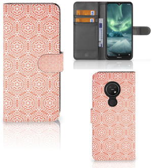 B2Ctelecom Nokia 7.2 | Nokia 6.2 Telefoon Hoesje Pattern Orange