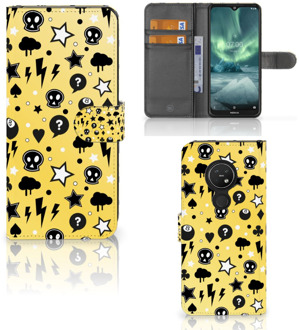 B2Ctelecom Nokia 7.2 | Nokia 6.2 Telefoonhoesje met Naam Punk Yellow