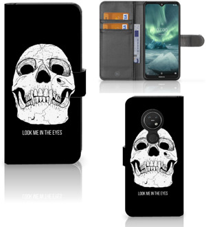 B2Ctelecom Nokia 7.2 | Nokia 6.2 Telefoonhoesje met Naam Skull Eyes