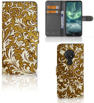 B2Ctelecom Nokia 7.2 | Nokia 6.2 Wallet Case Barok Goud