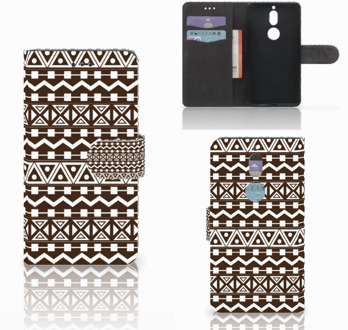 B2Ctelecom Nokia 7 Bookcase Hoesje Aztec Brown