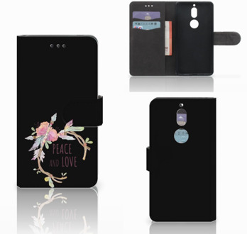 B2Ctelecom Nokia 7 Bookcase Hoesje Boho Text