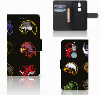 B2Ctelecom Nokia 7 Bookcase Hoesje Cartoon