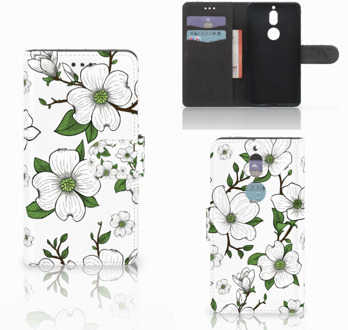 B2Ctelecom Nokia 7 Bookcase Hoesje Design Dogwood Flowers