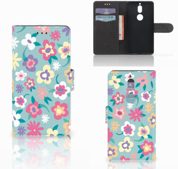 B2Ctelecom Nokia 7 Bookcase Hoesje Design Flower Power