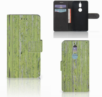 B2Ctelecom Nokia 7 Bookcase Hoesje Design Green Wood