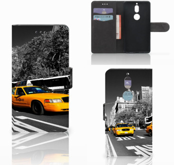 B2Ctelecom Nokia 7 Bookcase Hoesje Design New York Taxi