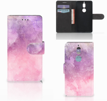 B2Ctelecom Nokia 7 Bookcase Hoesje Design Pink Purple Paint