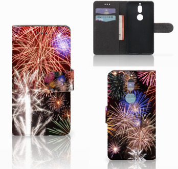 B2Ctelecom Nokia 7 Bookcase Hoesje Design Vuurwerk