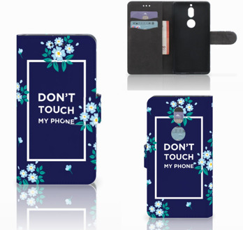 B2Ctelecom Nokia 7 Bookcase Hoesje Flowers Blue DTMP