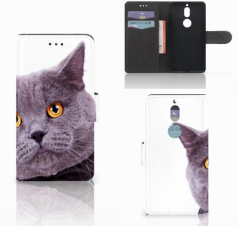 B2Ctelecom Nokia 7 Bookcase Hoesje Kat