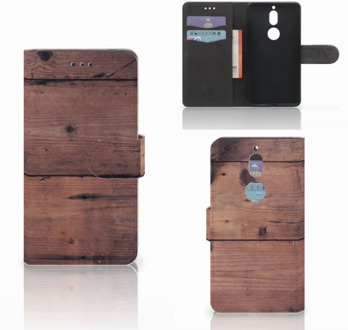 B2Ctelecom Nokia 7 Bookcase Hoesje Old Wood