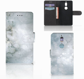 B2Ctelecom Nokia 7 Bookcase Hoesje Painting Grey