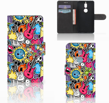 B2Ctelecom Nokia 7 Bookcase Hoesje Punk Rock