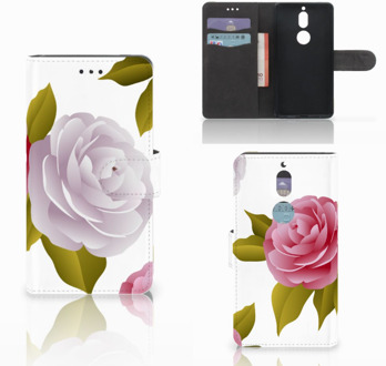 B2Ctelecom Nokia 7 Bookcase Hoesje Roses