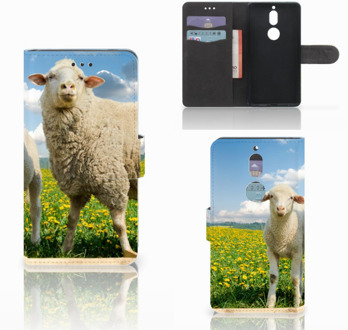 B2Ctelecom Nokia 7 Bookcase Hoesje Schaap en Lammetje