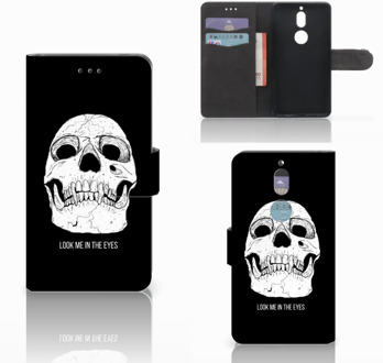 B2Ctelecom Nokia 7 Bookcase Hoesje Skull Eyes