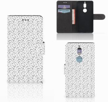 B2Ctelecom Nokia 7 Bookcase Hoesje Stripes Dots