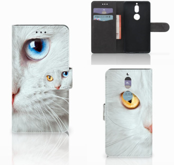 B2Ctelecom Nokia 7 Bookcase Hoesje Witte Kat