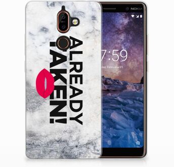 B2Ctelecom Nokia 7 Plus TPU Hoesje Design Already Taken White