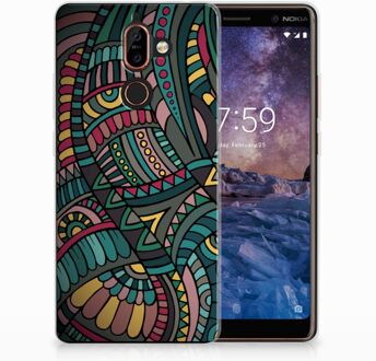 B2Ctelecom Nokia 7 Plus TPU Hoesje Design Aztec