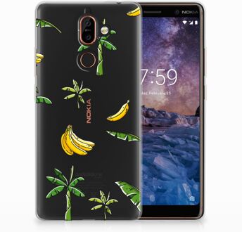 B2Ctelecom Nokia 7 Plus TPU Hoesje Design Banana Tree